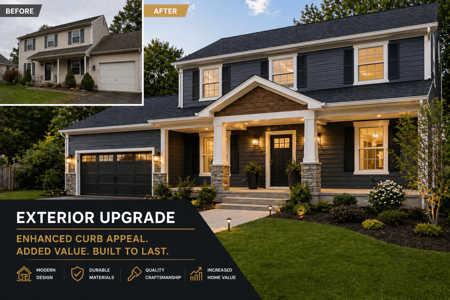 Exterior upgrade project placeholder